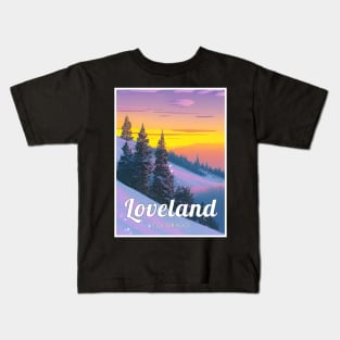 Loveland ski - Colorado usa Kids T-Shirt